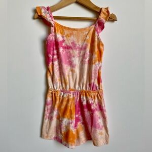 Kids girl die dye jumpsuit